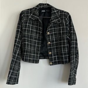 Zara tweed jacket in size small